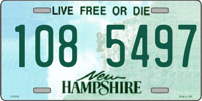NH license plate 1085497
