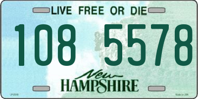 NH license plate 1085578