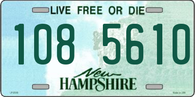 NH license plate 1085610