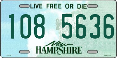 NH license plate 1085636