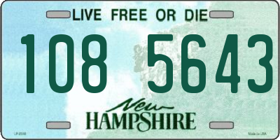 NH license plate 1085643