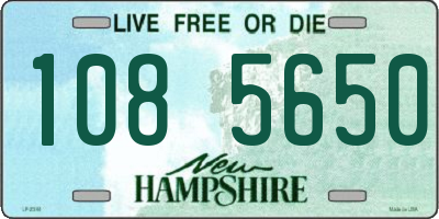 NH license plate 1085650