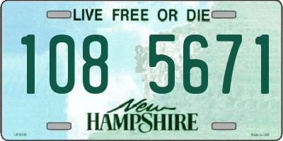 NH license plate 1085671