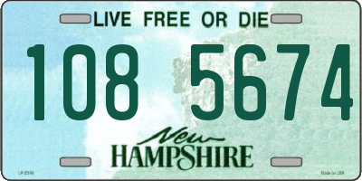 NH license plate 1085674
