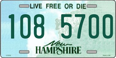 NH license plate 1085700