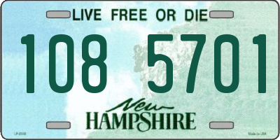 NH license plate 1085701