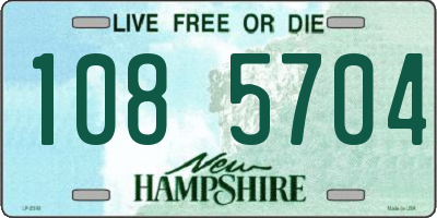 NH license plate 1085704