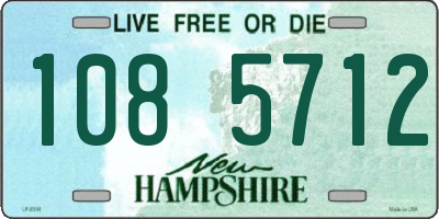 NH license plate 1085712