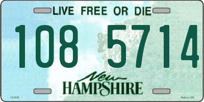 NH license plate 1085714