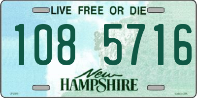 NH license plate 1085716