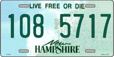 NH license plate 1085717