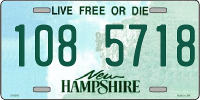 NH license plate 1085718