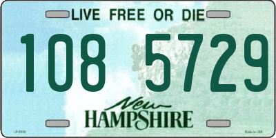 NH license plate 1085729