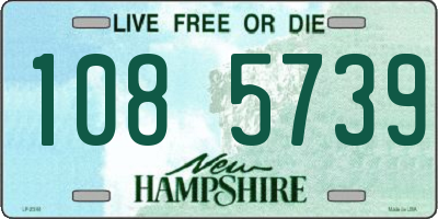 NH license plate 1085739