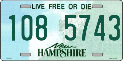 NH license plate 1085743