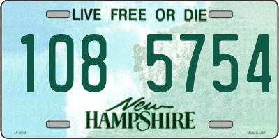 NH license plate 1085754