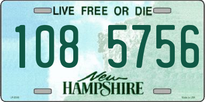 NH license plate 1085756
