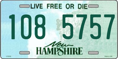 NH license plate 1085757