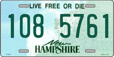 NH license plate 1085761