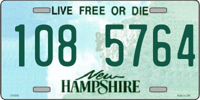 NH license plate 1085764