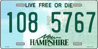 NH license plate 1085767