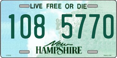 NH license plate 1085770