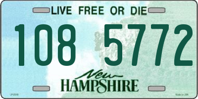 NH license plate 1085772