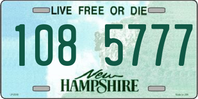 NH license plate 1085777