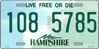 NH license plate 1085785