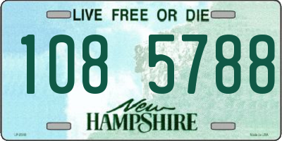 NH license plate 1085788