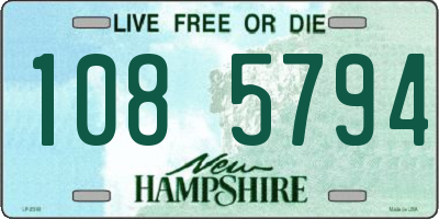NH license plate 1085794