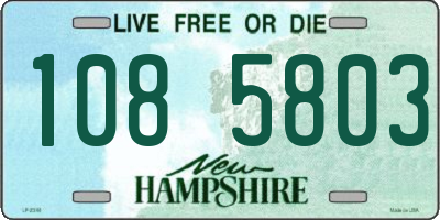 NH license plate 1085803