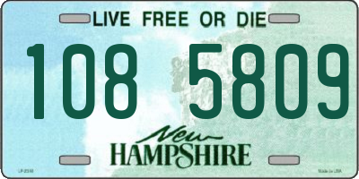 NH license plate 1085809