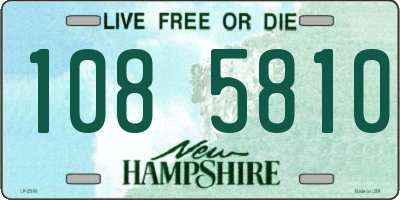 NH license plate 1085810