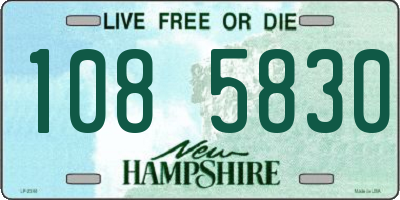 NH license plate 1085830
