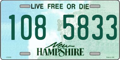 NH license plate 1085833