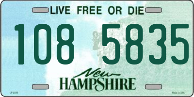 NH license plate 1085835