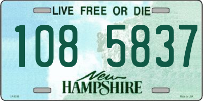 NH license plate 1085837
