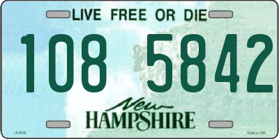 NH license plate 1085842