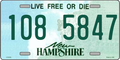 NH license plate 1085847