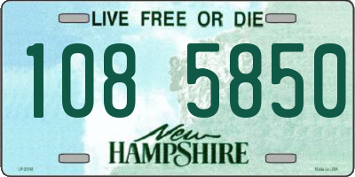 NH license plate 1085850