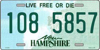 NH license plate 1085857