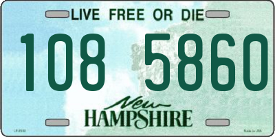 NH license plate 1085860