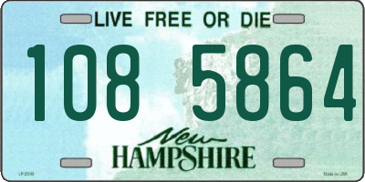 NH license plate 1085864
