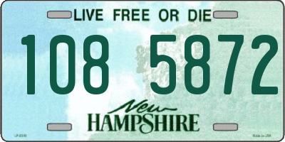 NH license plate 1085872