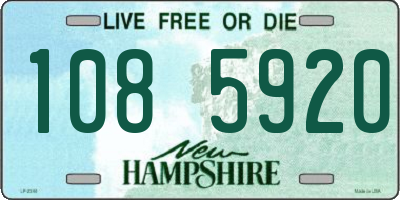 NH license plate 1085920