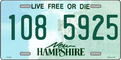 NH license plate 1085925