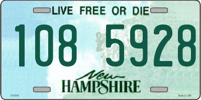 NH license plate 1085928
