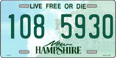 NH license plate 1085930
