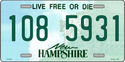 NH license plate 1085931